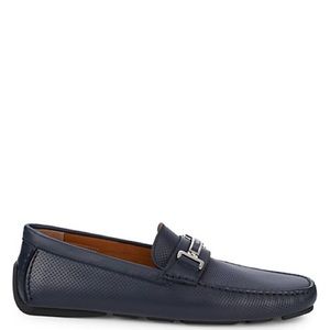 $533 Bally Navy Men's Drulio Leather Loafer 11.5